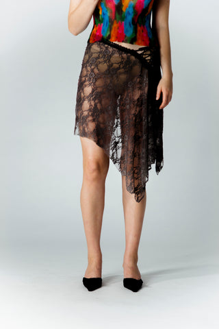 Savana Grey Lace Skirt | KETTEL ATELIER | Skirt | Balcone Store