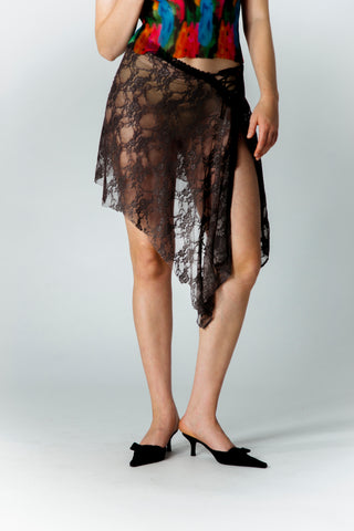Savana Grey Lace Skirt | KETTEL ATELIER | Skirt | Balcone Store