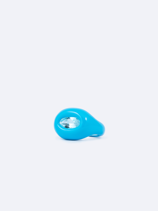 Ring Lit Blue Topaz | JUPITER | Rings | Balcone Store