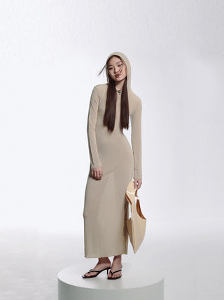 Beige Mob Hooded Dress | PALOMA WOOL | Dress | Balcone Store