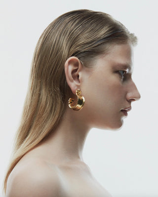Faïence Hoops Gold | DEFAÏENCE | Ear cuff | Balcone Store