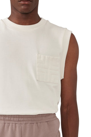 Sleeveless Off White Top | HAREM LONDON | Top | Balcone Store