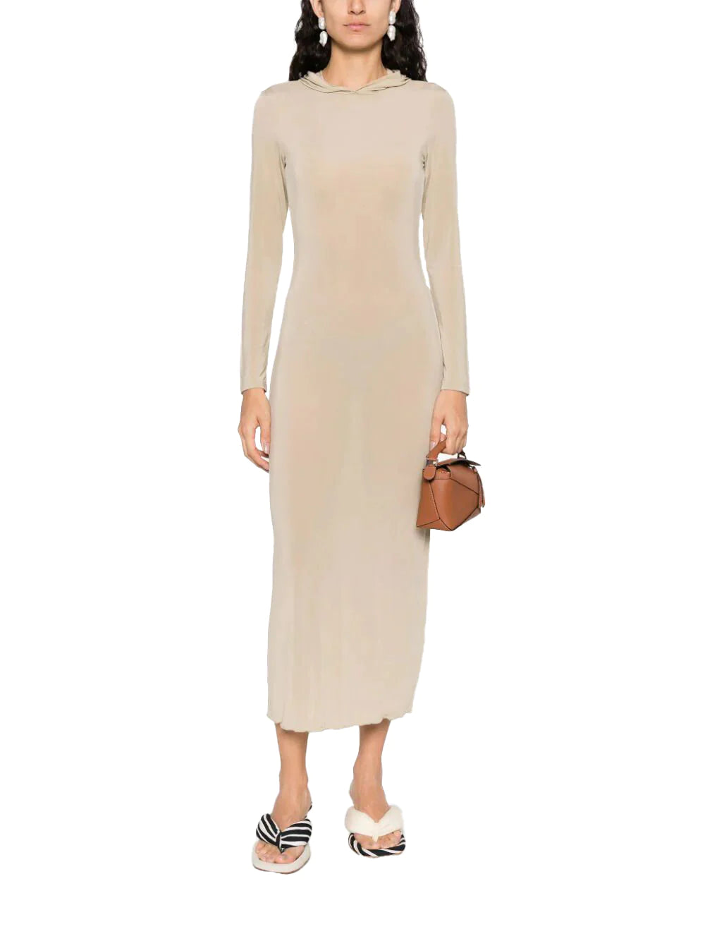Paloma Wool I Beige Mob Hooded Dress Balcone Paloma Wool I Beige Mob Hooded Dress Balcone