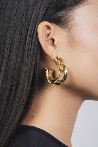 Faïence Hoops Gold | DEFAÏENCE | Ear cuff | Balcone Store