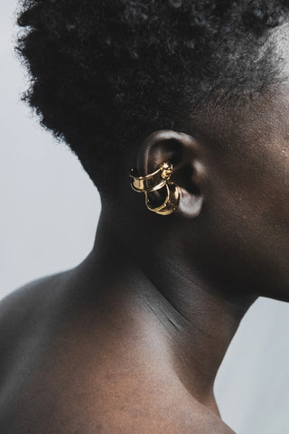 Faïence Ear Cuff Gold | DEFAÏENCE | Ear cuff | Balcone Store