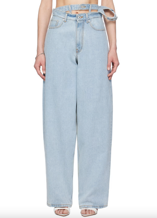 Ice Blue Double Waist Jeans | Y/PROJECT | Pant | Balcone Store