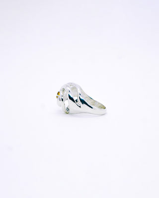 Afloat Ring in Sterling Silver and Citrine Yellow