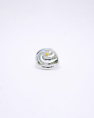 Afloat Ring in Sterling Silver and Citrine Yellow