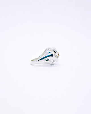 Afloat Ring in Sterling Silver and Citrine Yellow