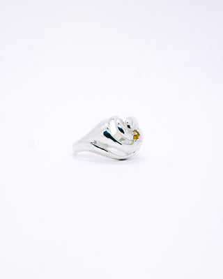 Afloat Ring in Sterling Silver and Citrine Yellow