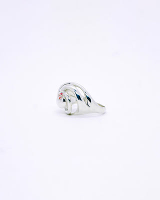 Afloat Ring in Sterling Silver and Pink Topaz