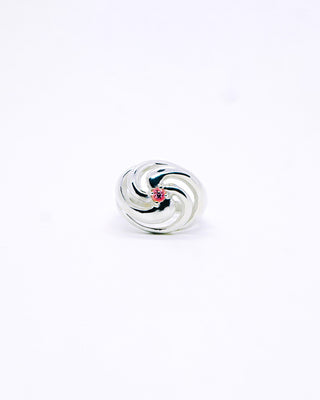 Afloat Ring in Sterling Silver and Pink Topaz