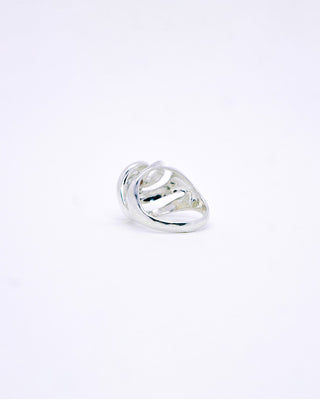 Afloat Ring in Sterling Silver and Rhodolite