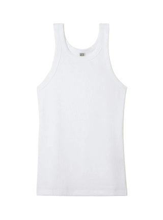 Curved Rib Tank Top | TOTEME | Tank Top | Balcone Store