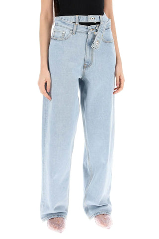 Ice Blue Double Waist Jeans | Y/PROJECT | Pant | Balcone Store