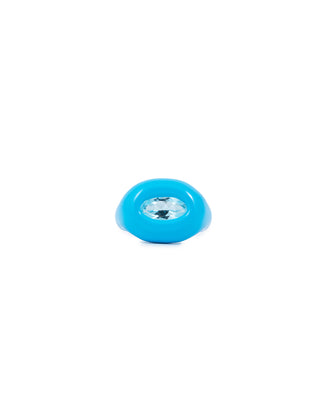 Ring Lit Blue Topaz | JUPITER | Rings | Balcone Store