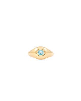 Band Ring Gold Topaz | JUPITER | Rings | Balcone Store