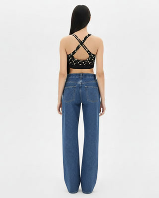 Black All Over Moon Sports Bra