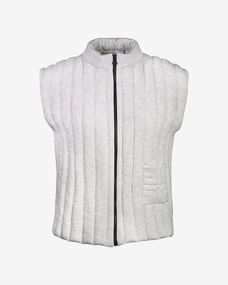 Padded Vest Light Grey | HAREM LONDON | Vest | Balcone Store